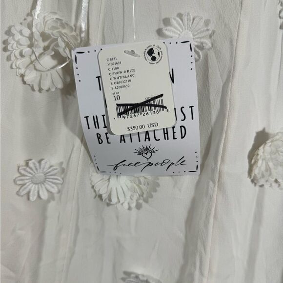 FREE PEOPLE BLOSSOM BLISS MAXI DRESS IN SNOW WHITE NWT SIZE 8 & 10 - Picture 8 of 10